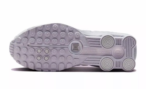 Nike Shox R4 Womens Sz 7.5 White Metallic Platinum Violet Purple HF5076-100 nby - Picture 5 of 5