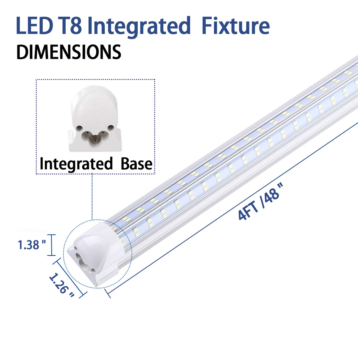 Fluorescent Light Fixtures Dimensions
