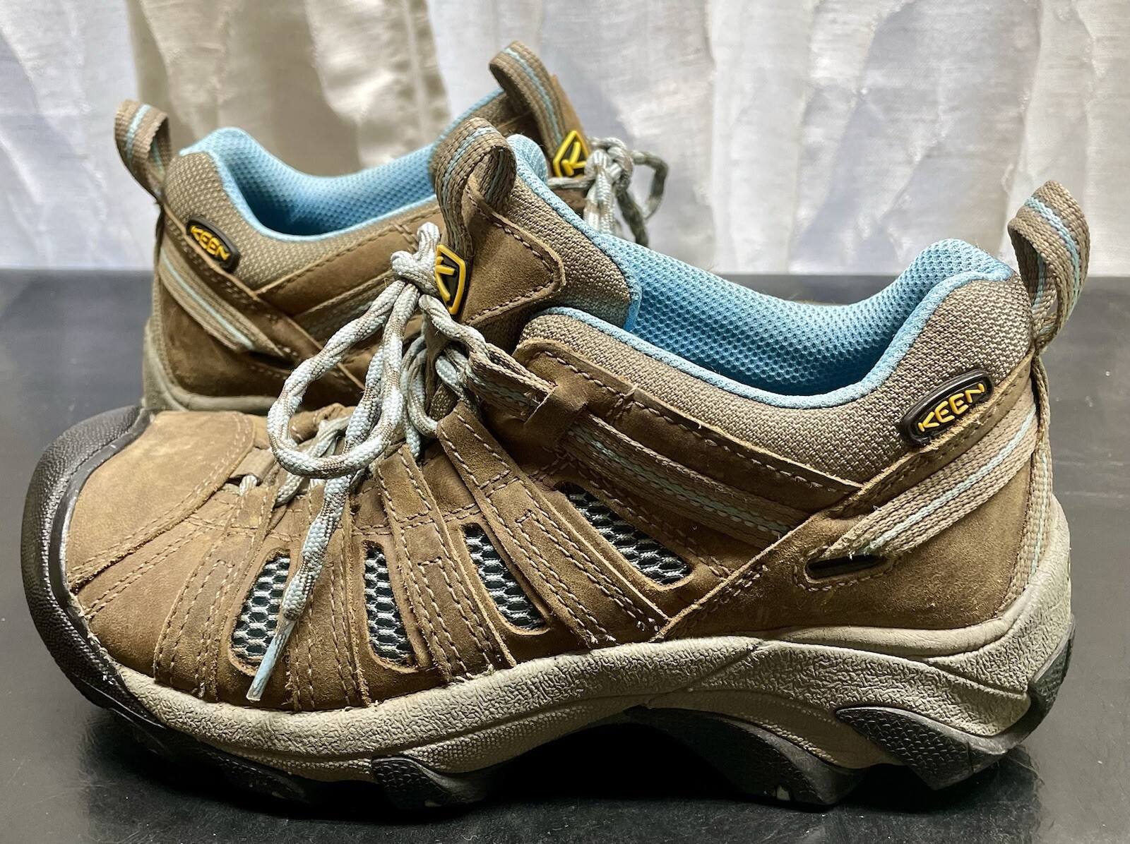 KEEN Voyageur Donna Marrone Stringato Atletico Escursionismo Taglia 7 5