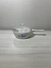 Vintage Corning Ware P-81-B Cornflower Blue Skillet with Pyrex P-81-C Lid