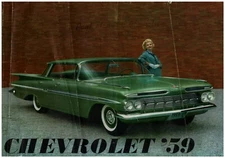 1959 Chevrolet Impala Nomad Biscayne Belair Corvette Sales Brochure 
