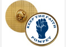 Portsmouth FC Pompey Keep The Faith Pin Badge