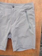 Mack Weldon EUC gray polyester stretch unlined swim board shorts Small