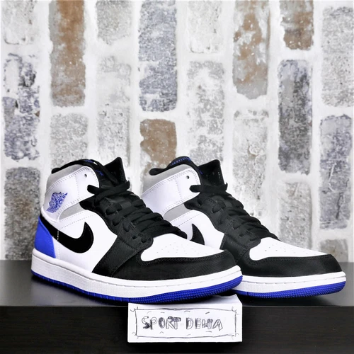 Nike Air Jordan 1 Retro Mid SE Union Hyper Royal Blue 852542-102 Men sz 8 NEW