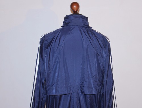 Chaqueta de entrenamiento de fútbol deportivo vintage azul oscuro Adidas talla M - Imagen 6 de 8