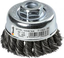 35927 Einhell Spazzola a tazza filo di acciaio diam. 60 x 0,5 mm. intrecciata