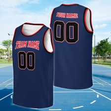 Personalized Basketball Jersey Tank Top Game Day Outfit Team Name & Number Men