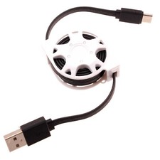 Retractable USB Cable Type-C Charger Power Cord USB-C Wire Sync for Tablets