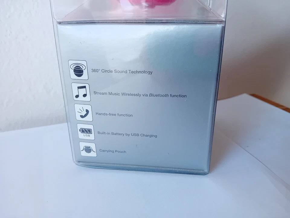 Sony SRS-BTV5 Portable Bluetooth Wireless Speaker Pink - Image 3 of 4