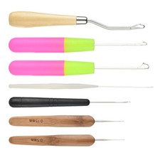7PCS Hair Extensions Crochet Hook Kit Hair Locking Tool Hair Extensions Tools