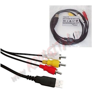 Acquista Adattatore Jack Maschio Da 60 Cm Da 3,5 Mm A 3 RCA Cavo - Foto 4