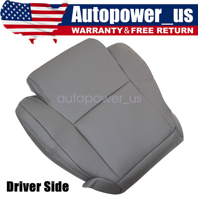 Fits 2007-2013 Toyota Tundra Front Replacement Leather Seat Cover Graphite Gray