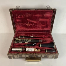 1940s R. Marlerne Wooden Clarinet Made In France