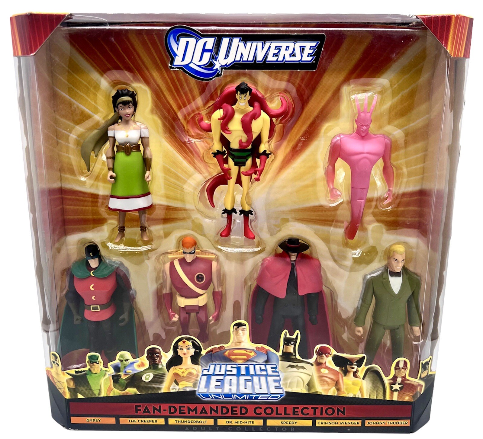 DC Justice League Unlimited Fan Demanded Collection 7 Pack Figures