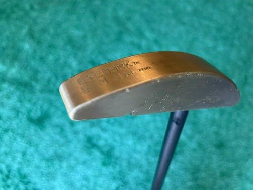 Eyemark E M 1 Pat. Brass Putter RH/LH Graphite Shaft RARE! - 第 1/5 張圖片
