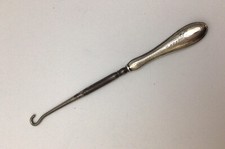 Antique Button Hook Sterling Handle/Steel Hook - HCFreeman, Birmingham, Eng. 7  