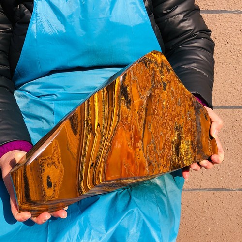 Pietra occhio di tigre naturale grande 20,3 libbre cristallo quarzo esemplare minerale guarigione - Foto 7 di 15