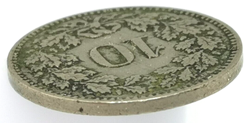 The World's Oldest Coin still in Circulation 10 Rappen SWITZERLAND (136H) - Picture 3 of 3