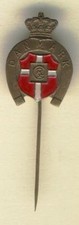 Badge B36 Denamrk Coat of Arms Bronze old Pin