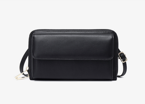 Women/Lady Leather Zipper Touch Screen Card Holder Wallet Crossbody Phone Case - Picture 8 of 21