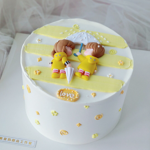 Cute Childhood Sweetheart Cake Topper Lover Anniversary Wedding Party Decor - Picture 5 of 11