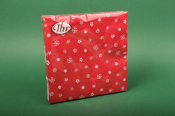 "Ihr Servietten \"Little Joy Red\" Lunch Serviette 33X33 20 St. Weihnachten Advent"-image