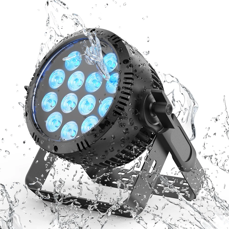 280W Waterproof IP65 LED RGBW DMX PAR Stage Light Outdoor Party Garden DJ Show - Image 3 of 4