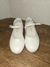 Theatricals Sz 9M White Girls Tap Shoes