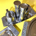 1970s Velvet Stainless Steel by Stanley Roberts - 14 Pieces — photo 3