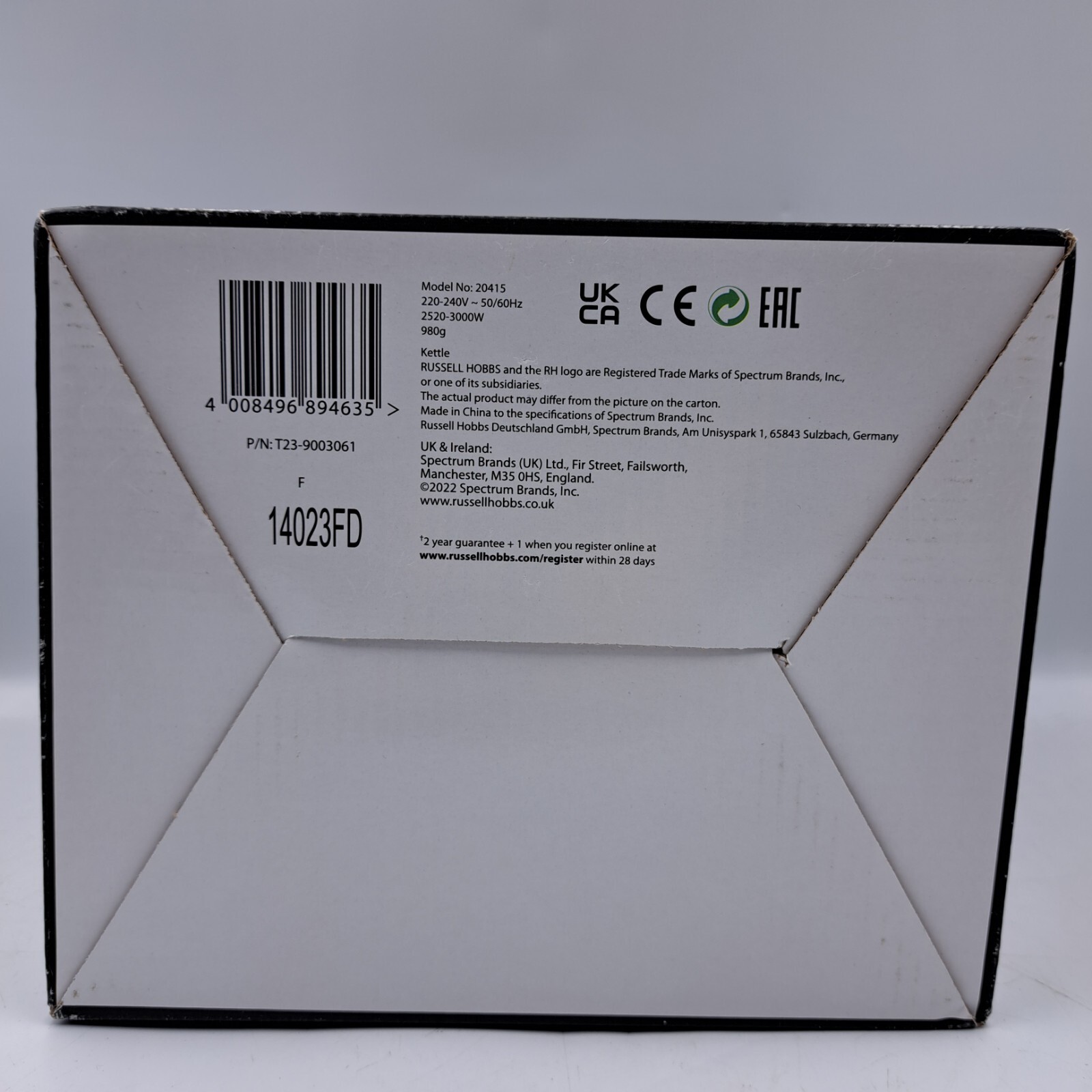 Russell Hobbs 20415 Stainless Steel Electric Kettle brand new open box