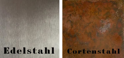 Panneau Brise Vue Acier Corten H. 180 cm - Motif Plein