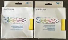 Memorex Color CD DVD Sleeves MultiColor 50 in pack 2 Pack