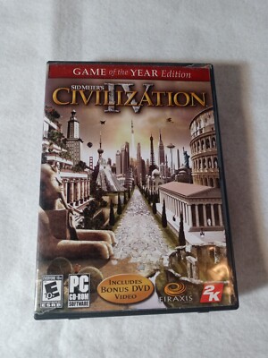 Sid Meier's Civilization IV & V Game of the Year Edition PC Games 2006 & 2010
