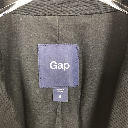 Giacca blazer Gap donna taglia 6 nera classica due bottoni abbigliamento carriera tasche - Foto 3 di 12