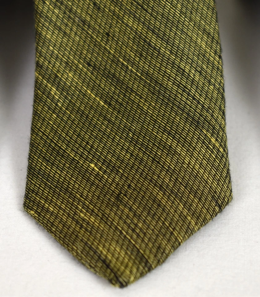 Lot of 4 Band of Outsiders Stripes Plaid Foulard Solid 100% Silk SKINNY TIES - Image 3 of 4