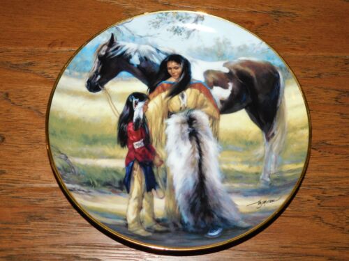 VINTAGE Native American Plate LOT 10 Women Children Vel Miller++ - Picture 10 of 23