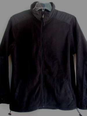 CHAPS..BLACK..FLEECE..FULL ZIP..JACKET..NWT..$69.99..MEN MED