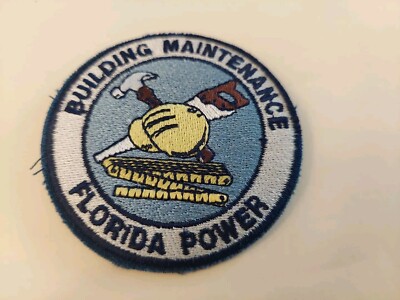 Vintage Florida Power Building Maintenance Patch 2 3/4'' Diameter New NOS