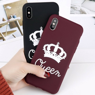 For Iphone 8 Plus 7 Plus Xs Max Xr Cute Girls Couples Case Slim Tpu Phone Covers Ebay