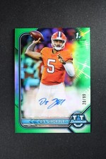 2021-22 Bowman University Football DJ Uiagalelei Green Refractor 1st Auto #/99