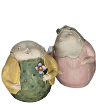 Figuren Skulpturen Exner "Mann&Frau CrivA" Set  H 15cm Dekoration Paar Abstrakt