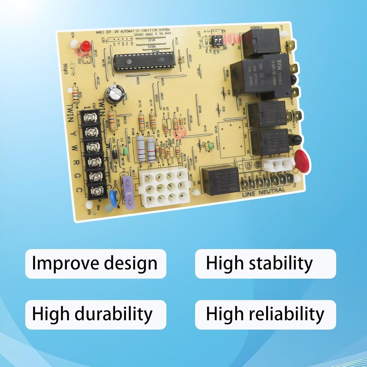 Furnace Control Board ,Replacement for Amana/Goodman Furnace Control Circuit ...