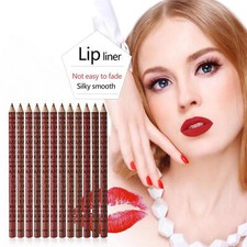 12pcs Matte Lip Liner Pencil Set Long Lasting Makeup Lipstick Pen