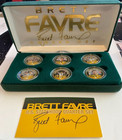 Brett Favre U.S Statehood 6 Quarter 24KT NFL Set Case w/2 Extra Rare Pres Coins  — photo 2