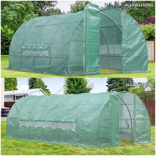 Outsunny Serra da Giardino Giardinaggio a Tunnel per Coltivazione Piante in PE