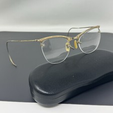 Vintage Shuron gold filled 1/10 12K GF Eyeglasses Gold Cat Eye 44  20 5 1/2
