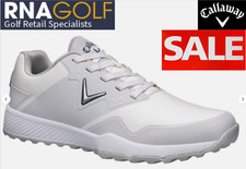 CALLAWAY CHEV ACE GOLF SHOES WHITE/GREY LIGHTWEIGHT SPIKELESS °