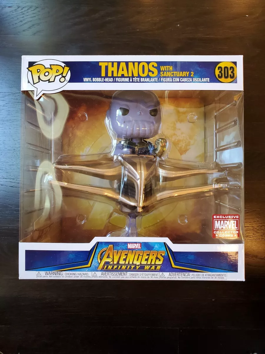 Thanos w Sanctuary 2 Ship Funko Pop 303 Marvel Collector Corps Vinyl Figure