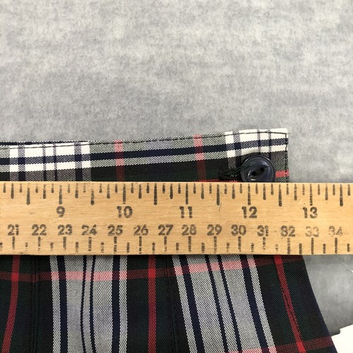 Flynn O'Hara Girls Sz 8 Uniform Box Pleat Skirt #505 Plaid Elastic Waist Zip USA - Picture 11 of 13
