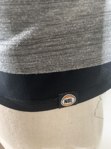 NBL officially licensed mens t-shirt, moisture management, size M Grey Preowned - Picture 3 of 3